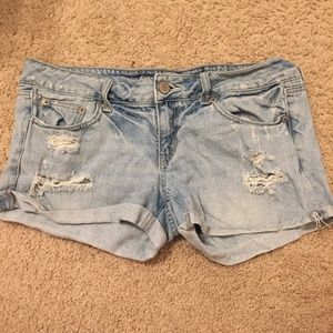 American Eagle distressed jean shorts